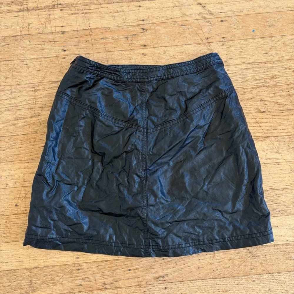 Free people Fake Out Faux leather skirt